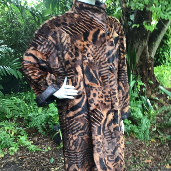 Vintage Krizia Italian leather lined fur coat - Picture 5 of 15